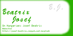 beatrix josef business card